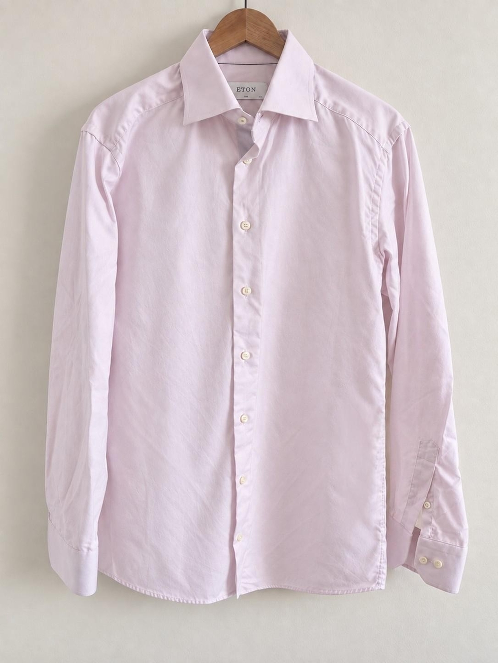 Eton Men's Slim Fit Light Pink Dress Shirt 15.5/39